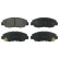 Brake Pad Set, disc brake 16296 FEBI