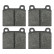 Brake Pad Set, disc brake 16300 FEBI