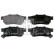 Brake Pad Set, disc brake 16301 FEBI, Thumbnail 2