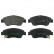 Brake Pad Set, disc brake 16305 FEBI