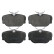 Brake Pad Set, disc brake 16353 FEBI