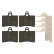 Brake Pad Set, disc brake 16420 FEBI