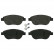 Brake Pad Set, disc brake 16422 FEBI