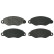 Brake Pad Set, disc brake 16424 FEBI