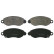 Brake Pad Set, disc brake 16425 FEBI