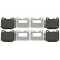 Brake Pad Set, disc brake 16437 FEBI