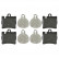 Brake Pad Set, disc brake 16438 FEBI