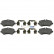 Brake Pad Set, disc brake 16439 FEBI