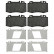 Brake Pad Set, disc brake 16454 FEBI