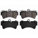 Brake Pad Set, disc brake 16460 FEBI