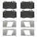 Brake Pad Set, disc brake 16481 FEBI