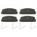 Brake Pad Set, disc brake 16500 FEBI