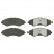 Brake Pad Set, disc brake 16510 FEBI