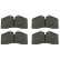 Brake Pad Set, disc brake 16518 FEBI