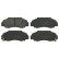 Brake Pad Set, disc brake 16551 FEBI