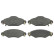 Brake Pad Set, disc brake 16576 FEBI