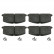 Brake Pad Set, disc brake 16581 FEBI