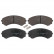 Brake Pad Set, disc brake 16582 FEBI
