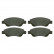 Brake Pad Set, disc brake 16589 FEBI