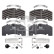 Brake pad set, disc brake 16608 FEBI