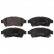 Brake Pad Set, disc brake 16616 FEBI