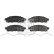 Brake Pad Set, disc brake 16624 FEBI, Thumbnail 2