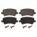 Brake Pad Set, disc brake 16625 FEBI
