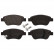 Brake Pad Set, disc brake 16627 FEBI