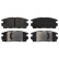 Brake Pad Set, disc brake 16631 FEBI