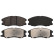 Brake Pad Set, disc brake 16632 FEBI