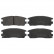 Brake Pad Set, disc brake 16641 FEBI