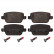 Brake Pad Set, disc brake 16642 FEBI