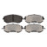 Brake Pad Set, disc brake 16643 FEBI