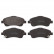 Brake Pad Set, disc brake 16653 FEBI