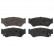 Brake Pad Set, disc brake 16657 FEBI
