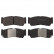 Brake Pad Set, disc brake 16668 FEBI