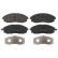 Brake Pad Set, disc brake 16680 FEBI