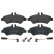 Brake Pad Set, disc brake 16708 FEBI