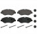Brake Pad Set, disc brake 16710 FEBI