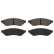 Brake Pad Set, disc brake 16722 FEBI