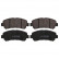 Brake Pad Set, disc brake 16738 FEBI