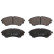 Brake Pad Set, disc brake 16739 FEBI