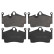 Brake Pad Set, disc brake 16758 FEBI