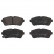 Brake Pad Set, disc brake 16771 FEBI