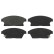 Brake Pad Set, disc brake 16788 FEBI