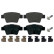 Brake Pad Set, disc brake 16813 FEBI