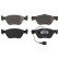 Brake Pad Set, disc brake 16849 FEBI