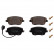 Brake Pad Set, disc brake 16998 FEBI