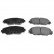 Brake Pad Set, disc brake 170237 FEBI