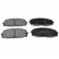 Brake Pad Set, disc brake 170243 FEBI